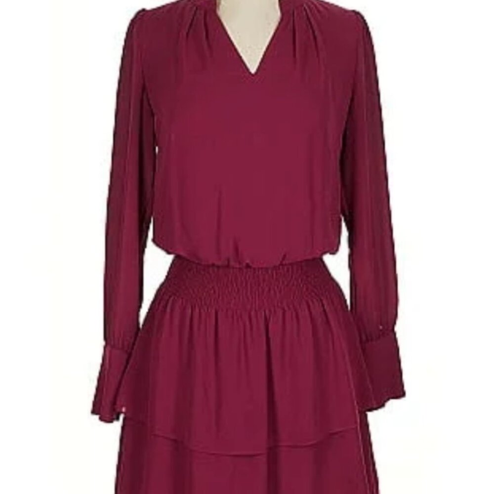 White House Black Market Raspberry Casual Dress